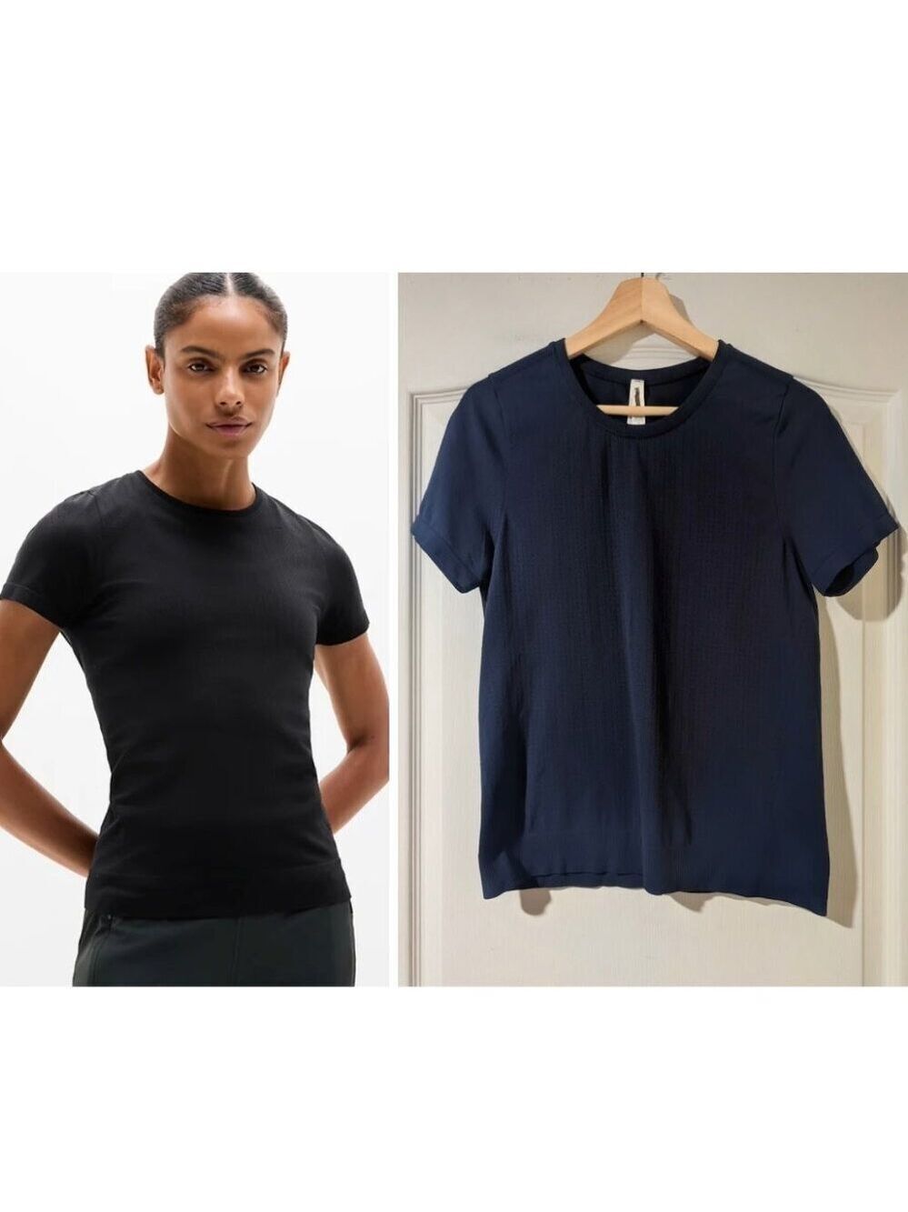 Athleta | In Motion Seamless Tee In Navy
